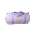 Lilac Gingham Baby Duffel - Premium Duffel Bags from Mint - Just $23.95! Shop now at Pat's Monograms