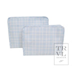 Roadie Medium - Pimlico Plaid Blue Zip Pouch - Premium Travel Accessories from TRVL Design - Just $29.95! Shop now at Pat's Monograms