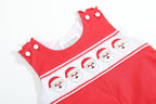 Red Santa Smocked Overalls - Premium Baby & Toddler Outfits from Lil Cactus - Just $36.95! Shop now at Pat's Monograms
