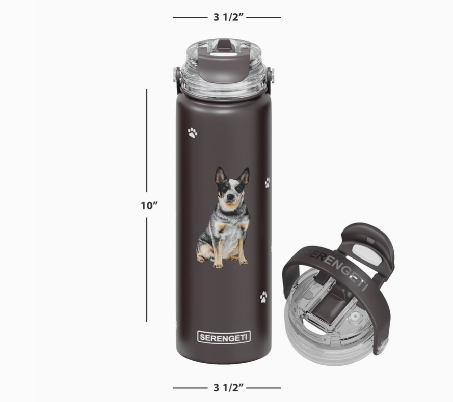 AUSTRALIAN CATTLE DOG - Stainless Steel Water Bottle - Premium drinkware from E&S Pets - Just $29.99! Shop now at Pat's Monograms