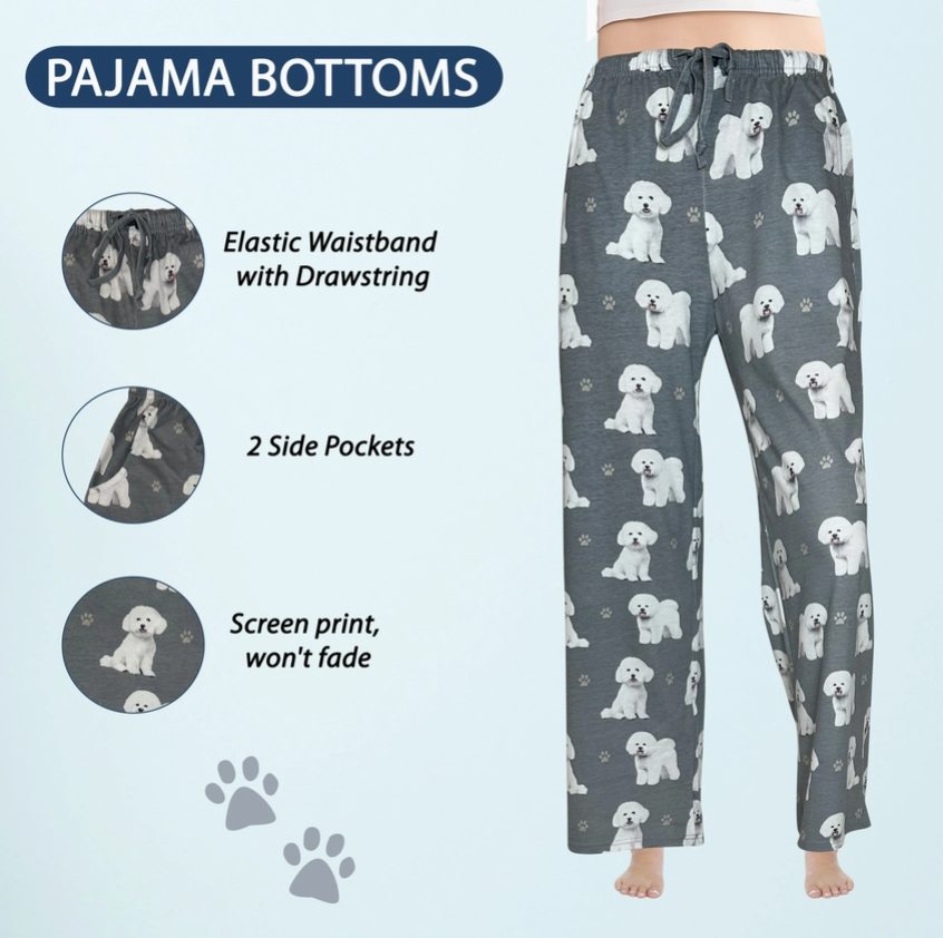 Bichon Frise Pajama Pants - Premium Pajamas from E&S Pets - Just $26.95! Shop now at Pat's Monograms