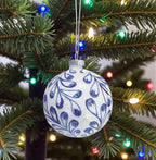 Glass Ornaments - Blue and White Boho - Premium Christmas Ornament from Burton and Burton - Just $6.95! Shop now at Pat's Monograms