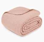 Adult Muslin Cotton Throw - Blush - Premium blanket from Comfy Cubs - Just $34.95! Shop now at Pat's Monograms