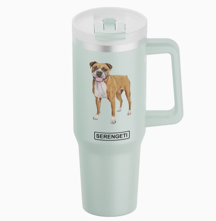 Boxer, 40 oz Tumbler with Handle and Straw Lid - Premium  from E&S Pets - Just $36.95! Shop now at Pat's Monograms