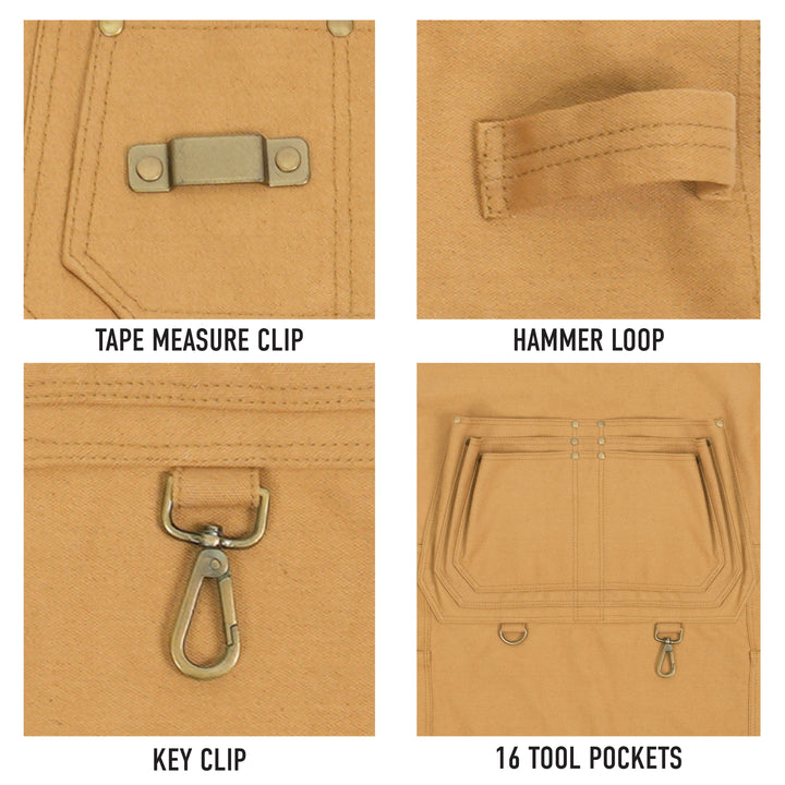 Canvas Full Work Apron - Premium Workwear from Rothco - Just $47.95! Shop now at Pat's Monograms