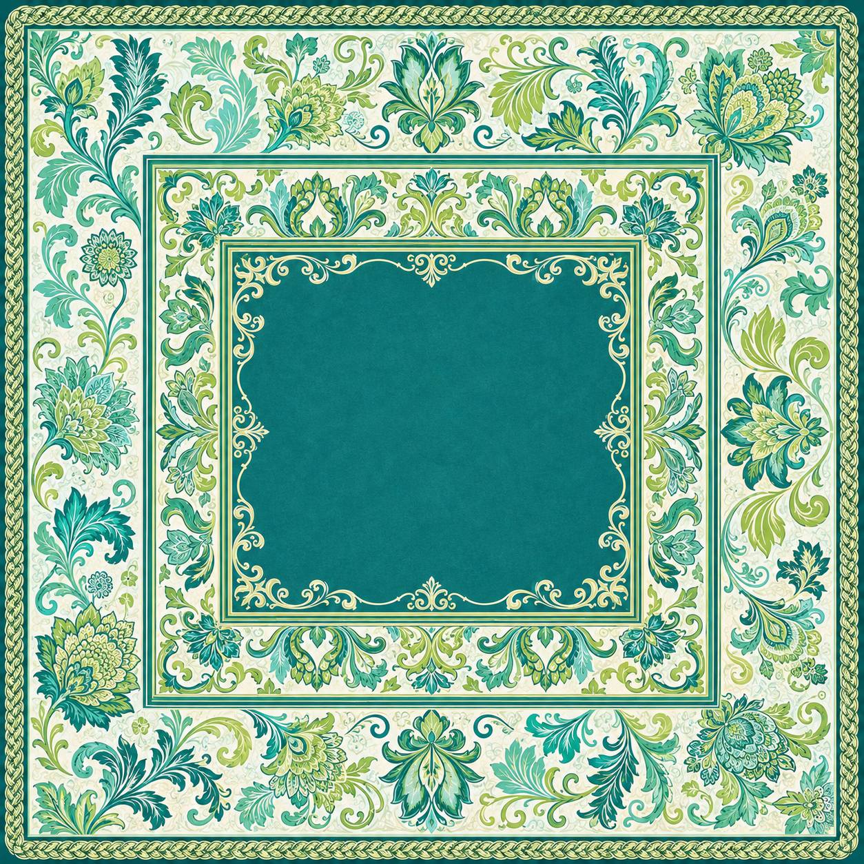Jade & Jasper — Jacobean Damask Mahjong Mat - PREORDER - Premium Mahjong from Told in Tiles - Just $80! Shop now at Pat's Monograms