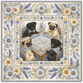 Pug & Petals — Pug Mahjong Mat | Paws & Tiles Collection - PREORDER - Premium Mahjong from Told in Tiles - Just $80! Shop now at Pat's Monograms