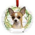 Chihuahua Ceramic Wreath Ornament - Premium Christmas Ornament from E&S Pets - Just $9.95! Shop now at Pat's Monograms