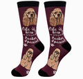 Cocker Spaniel - Life is Better Socks - Premium Socks from Sock Daddy - Just $10.95! Shop now at Pat's Monograms