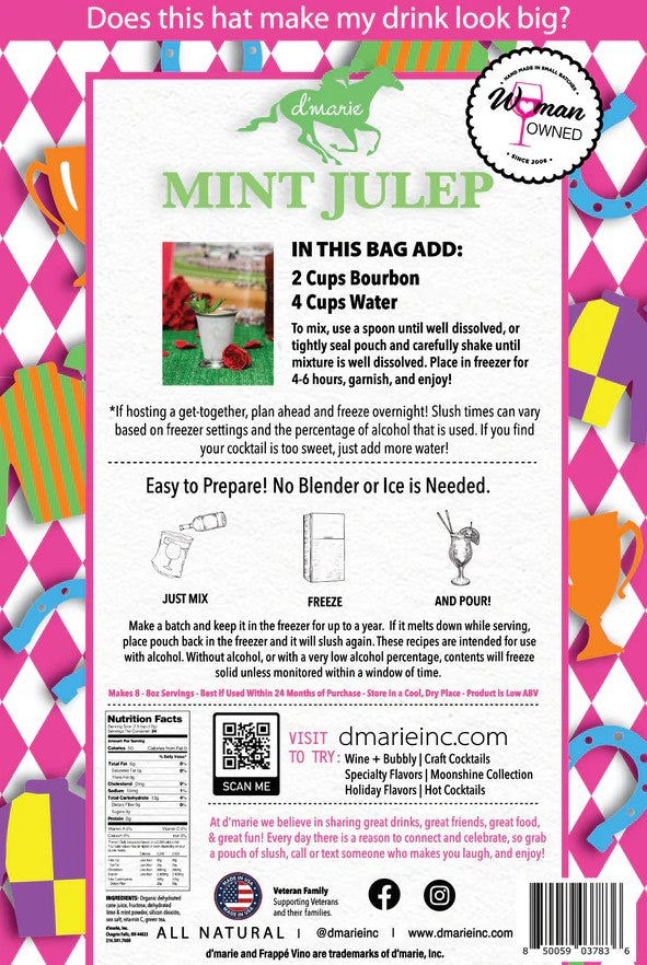 Derby Collection - Mint Julep - Premium drink mix from d'marie - Just $16! Shop now at Pat's Monograms