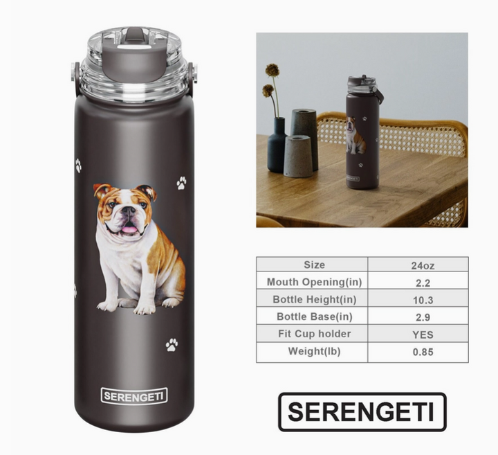 Dachshund Red Stainless Steel Water Bottle 24 Oz. SERENGETI - Premium water bottle from E&S Pets - Just $29.99! Shop now at Pat's Monograms