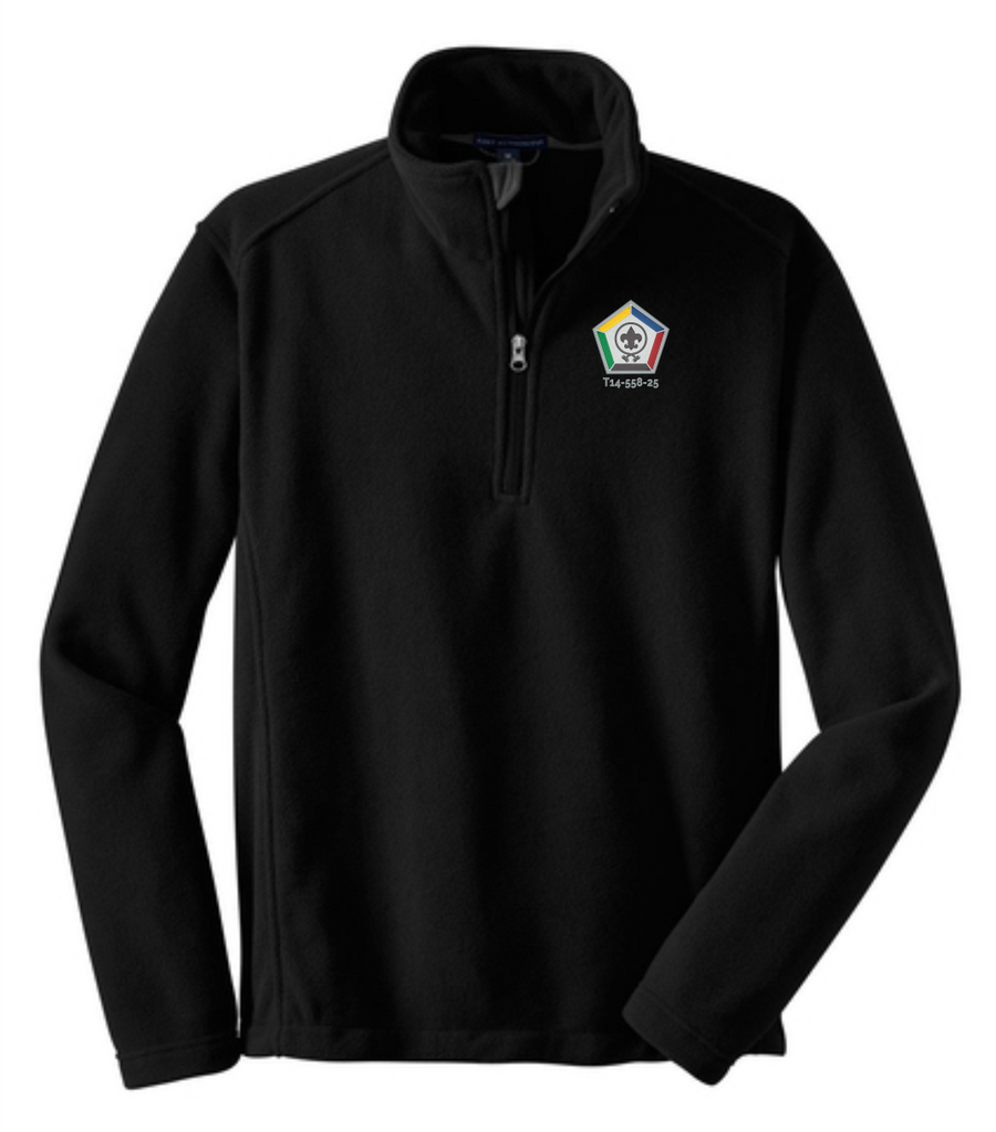 Woodbadge Value Fleece 1/4 Zip Pullover - Premium  from Pat's Monograms - Just $38! Shop now at Pat's Monograms
