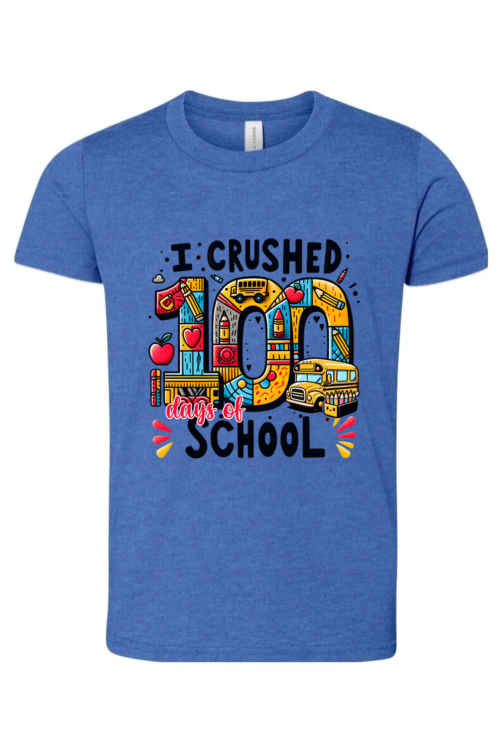 I Crushed 100 Days of School - Premium T-Shirts from Pat's Monograms - Just $21.95! Shop now at Pat's Monograms