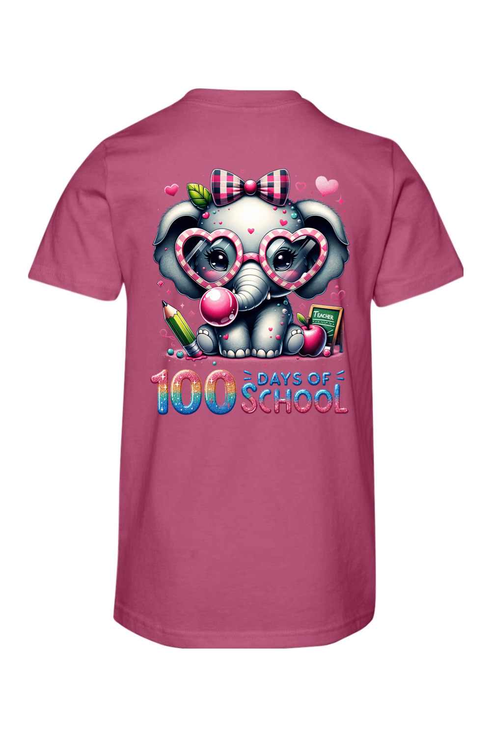 100 Days of School - Elephant - Premium T-Shirts from Pat's Monograms - Just $24.95! Shop now at Pat's Monograms