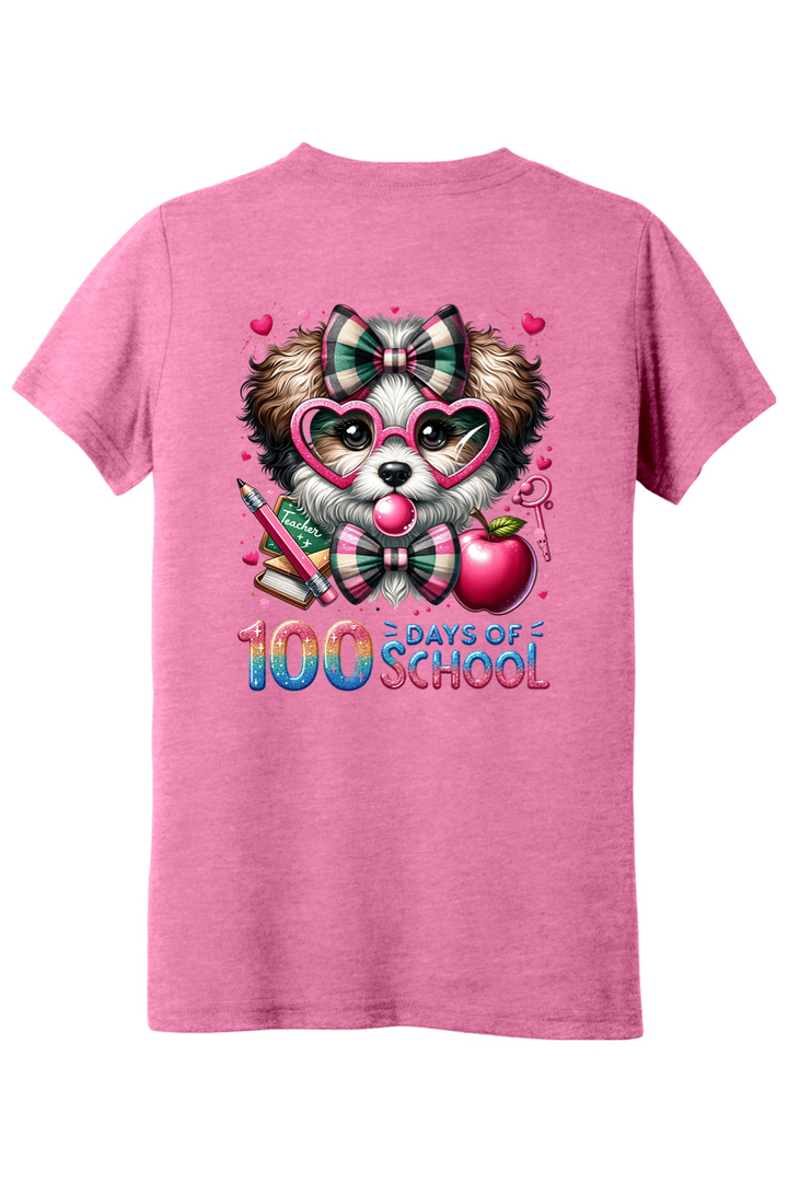 100 Days of School - Bubblegum Dog - Premium Youth Apparel from Pat's Monograms - Just $24.95! Shop now at Pat's Monograms