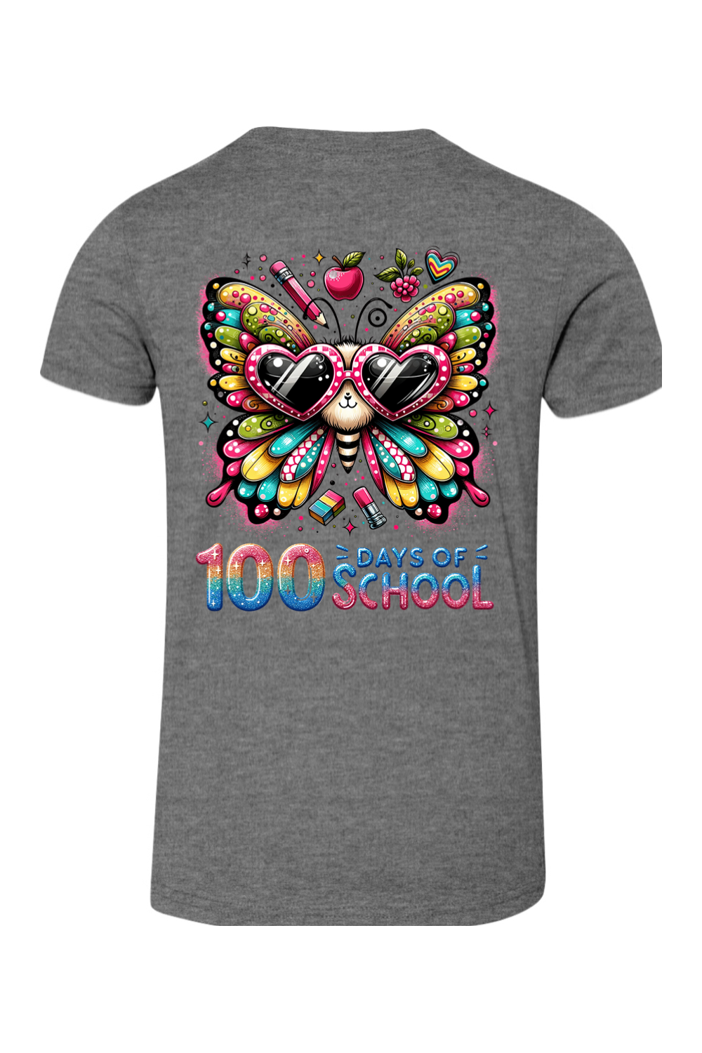 100 Days of School - Butterfly - Premium T-Shirts from Pat's Monograms - Just $24.95! Shop now at Pat's Monograms