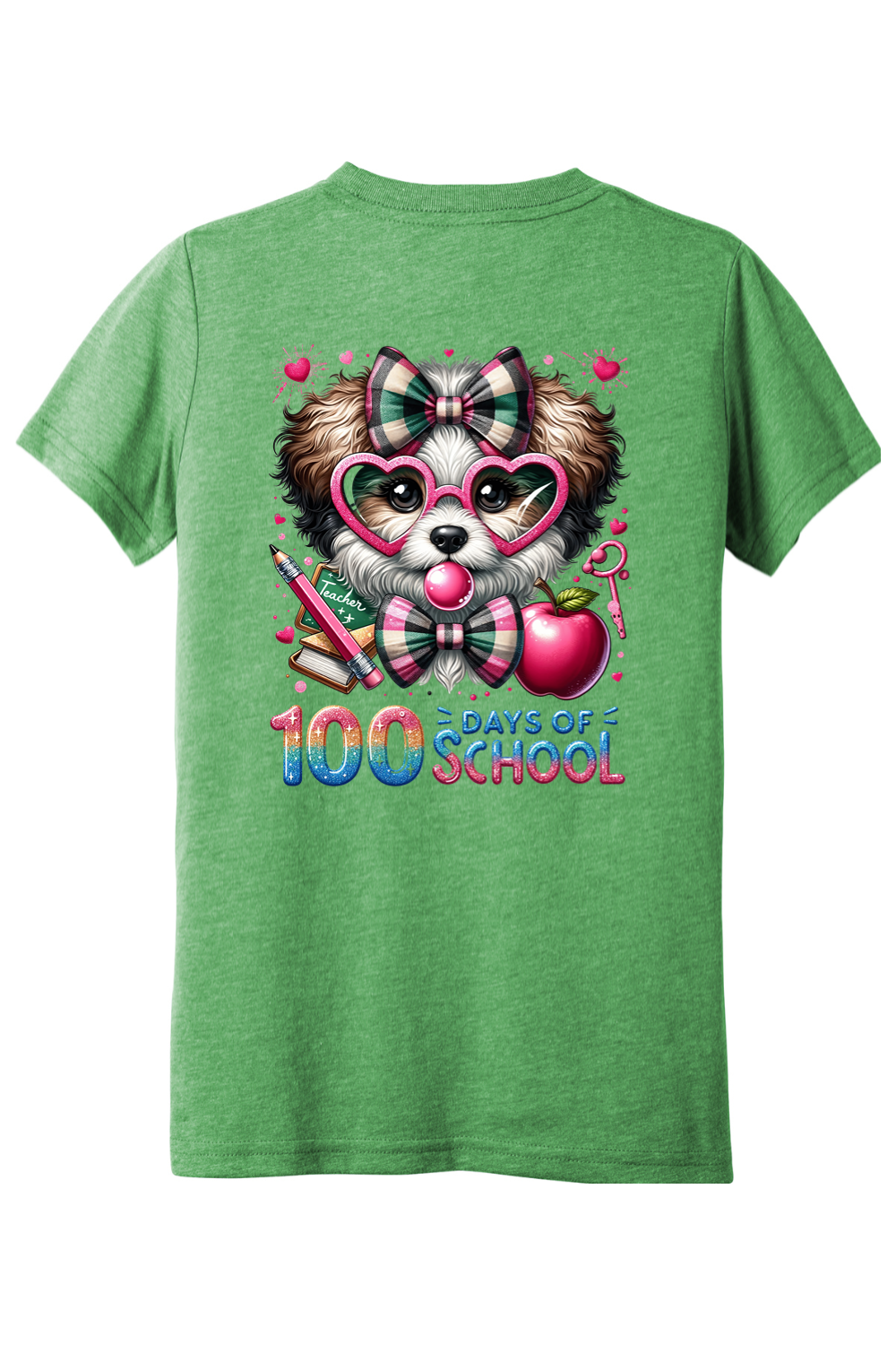 100 Days of School - Bubblegum Dog - Premium Youth Apparel from Pat's Monograms - Just $24.95! Shop now at Pat's Monograms