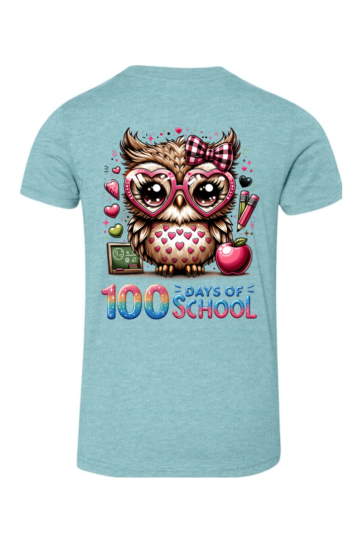 100 Days of School - Owl - Premium T-Shirts from Pat's Monograms - Just $24.95! Shop now at Pat's Monograms