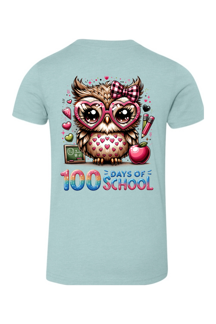 100 Days of School - Owl - Premium T-Shirts from Pat's Monograms - Just $24.95! Shop now at Pat's Monograms