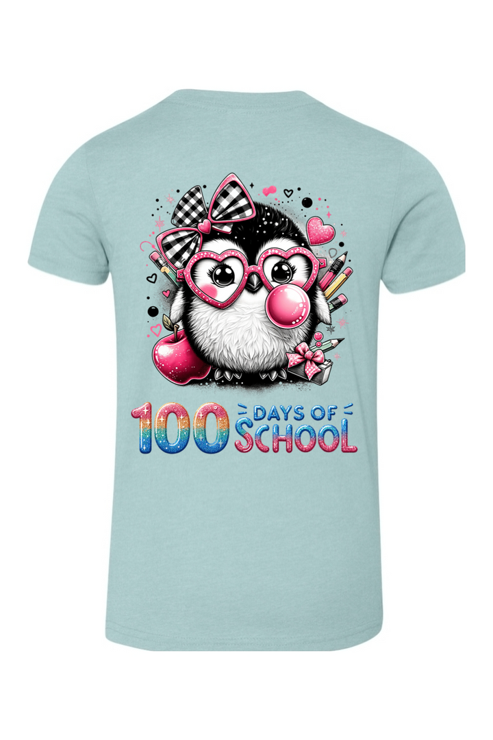 100 Days of School - Penguin - Premium T-Shirts from Pat's Monograms - Just $24.95! Shop now at Pat's Monograms