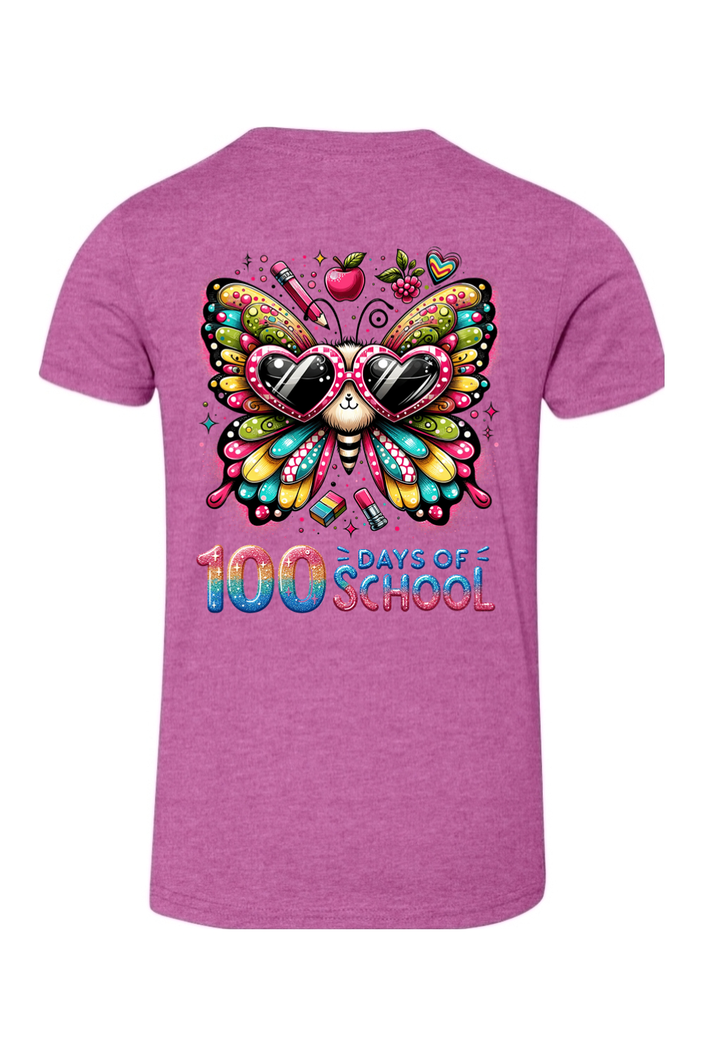 100 Days of School - Butterfly - Premium T-Shirts from Pat's Monograms - Just $24.95! Shop now at Pat's Monograms