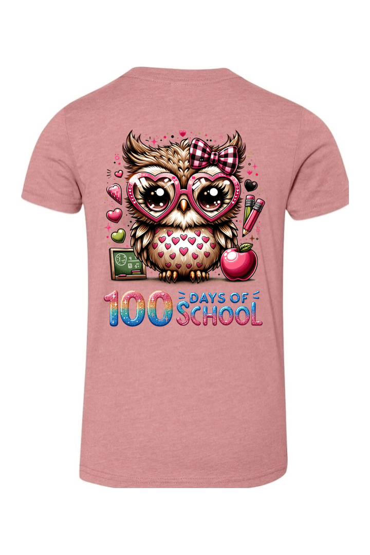 100 Days of School - Owl - Premium T-Shirts from Pat's Monograms - Just $24.95! Shop now at Pat's Monograms