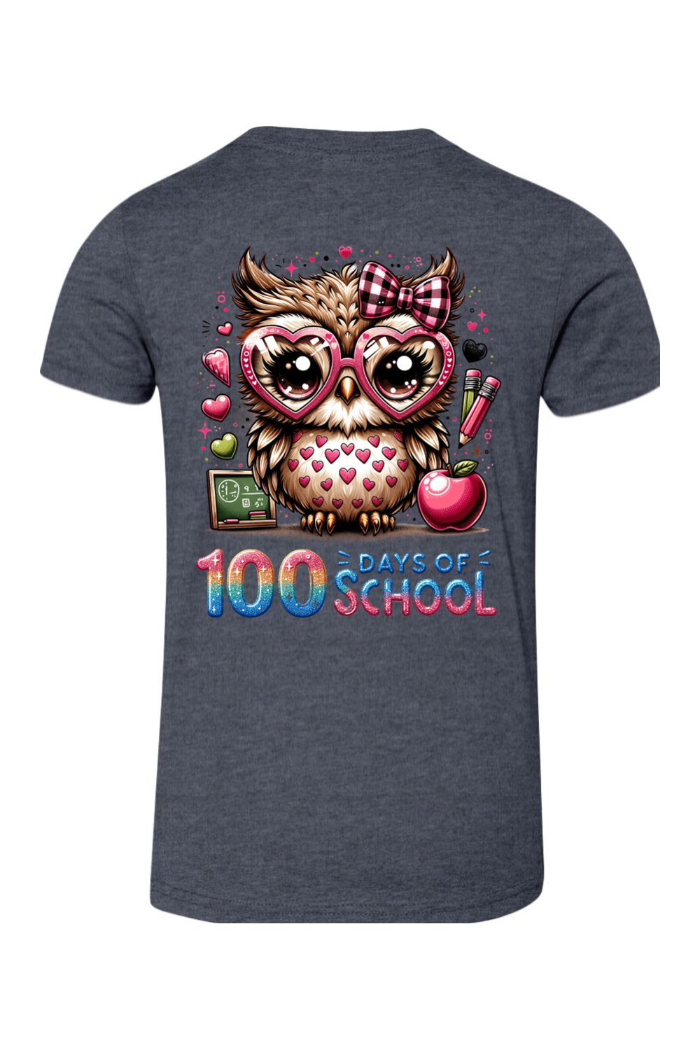 100 Days of School - Owl - Premium T-Shirts from Pat's Monograms - Just $24.95! Shop now at Pat's Monograms