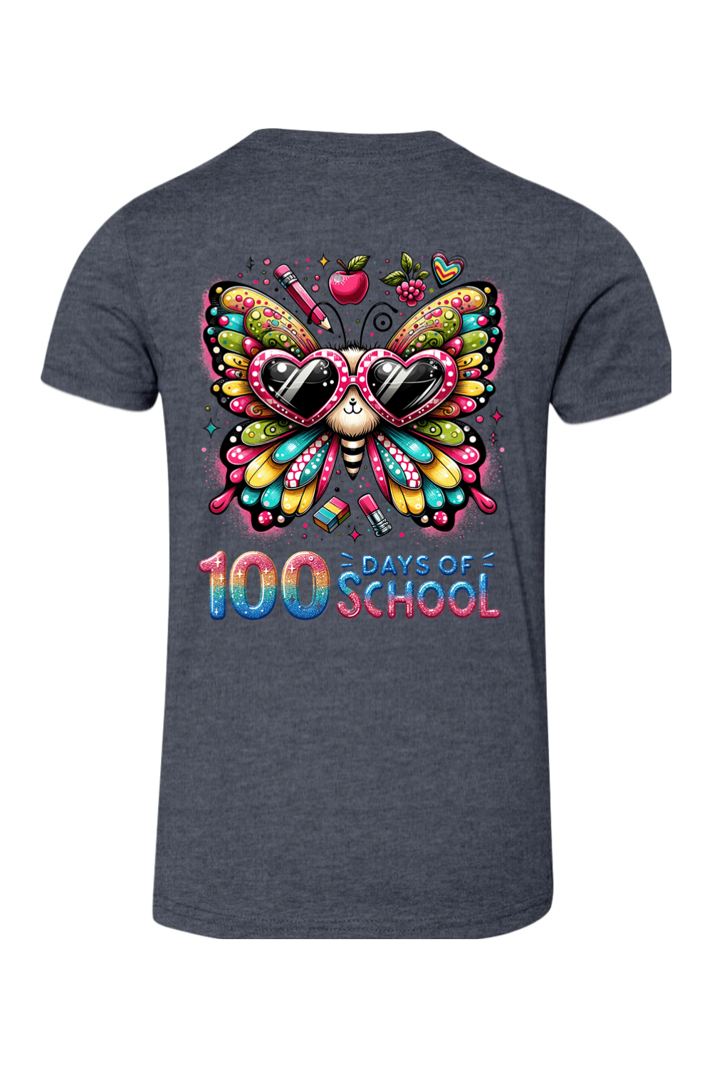 100 Days of School - Butterfly - Premium T-Shirts from Pat's Monograms - Just $24.95! Shop now at Pat's Monograms