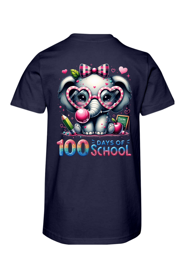 100 Days of School - Elephant - Premium T-Shirts from Pat's Monograms - Just $24.95! Shop now at Pat's Monograms