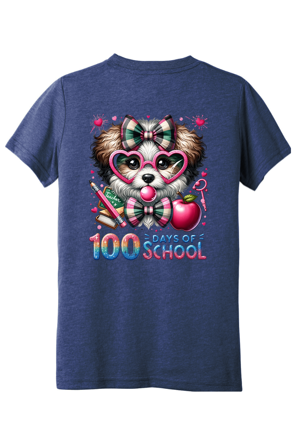 100 Days of School - Bubblegum Dog - Premium Youth Apparel from Pat's Monograms - Just $24.95! Shop now at Pat's Monograms