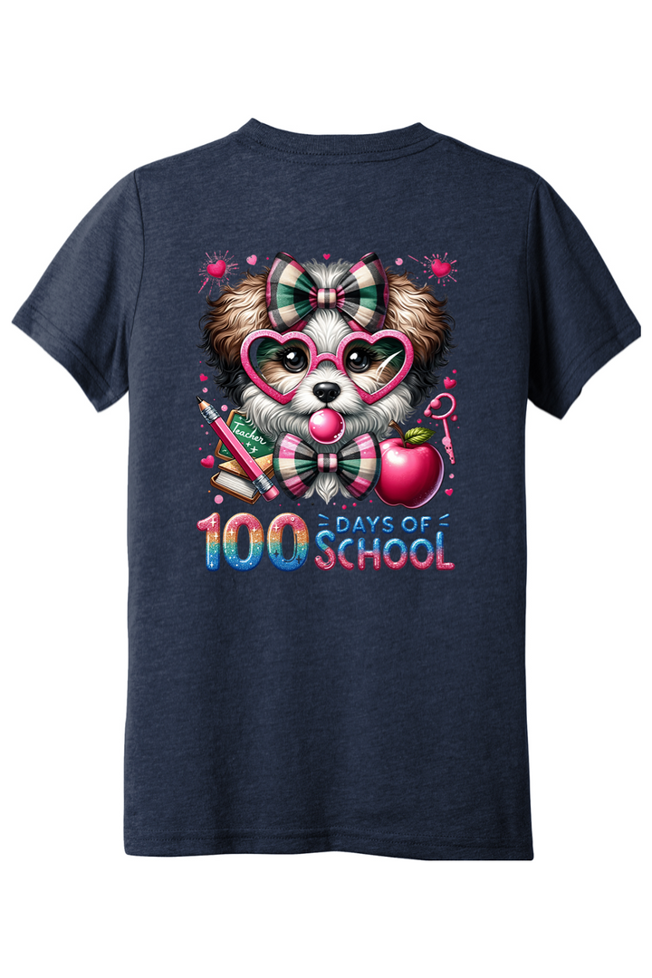 100 Days of School - Bubblegum Dog - Premium Youth Apparel from Pat's Monograms - Just $24.95! Shop now at Pat's Monograms