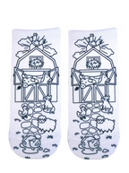 Farm Coloring Socks - Premium Socks from Living Royal - Just $8.95! Shop now at Pat's Monograms