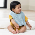 Bib + Burp Reversible Waffle Set - Fog - Premium Just for baby from Bella Tunno - Just $29.95! Shop now at Pat's Monograms