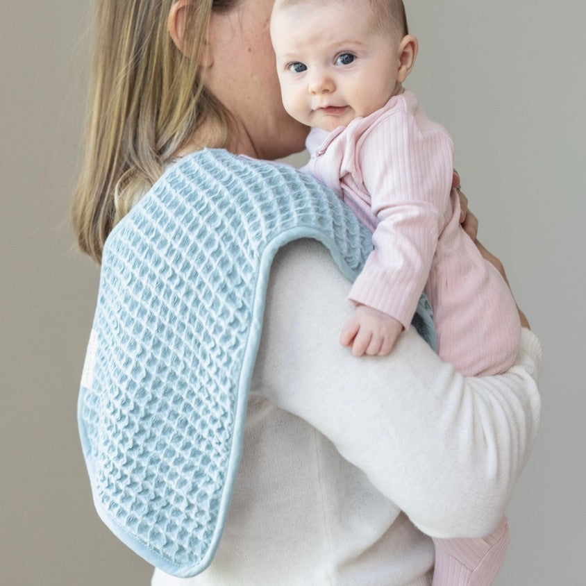 Bib + Burp Reversible Waffle Set - Fog - Premium Just for baby from Bella Tunno - Just $29.95! Shop now at Pat's Monograms