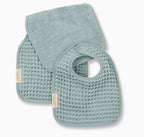 Bib + Burp Reversible Waffle Set - Fog - Premium Just for baby from Bella Tunno - Just $29.95! Shop now at Pat's Monograms