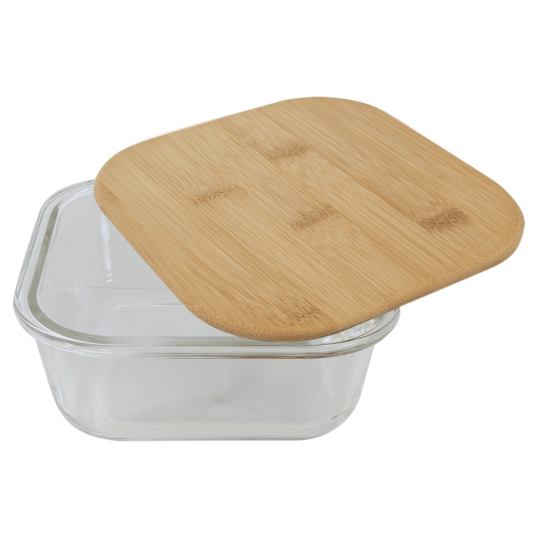 Laser Engravable 37oz. Square Glass Food Container - Premium Laser Engraved from JDS - Just $12.95! Shop now at Pat's Monograms