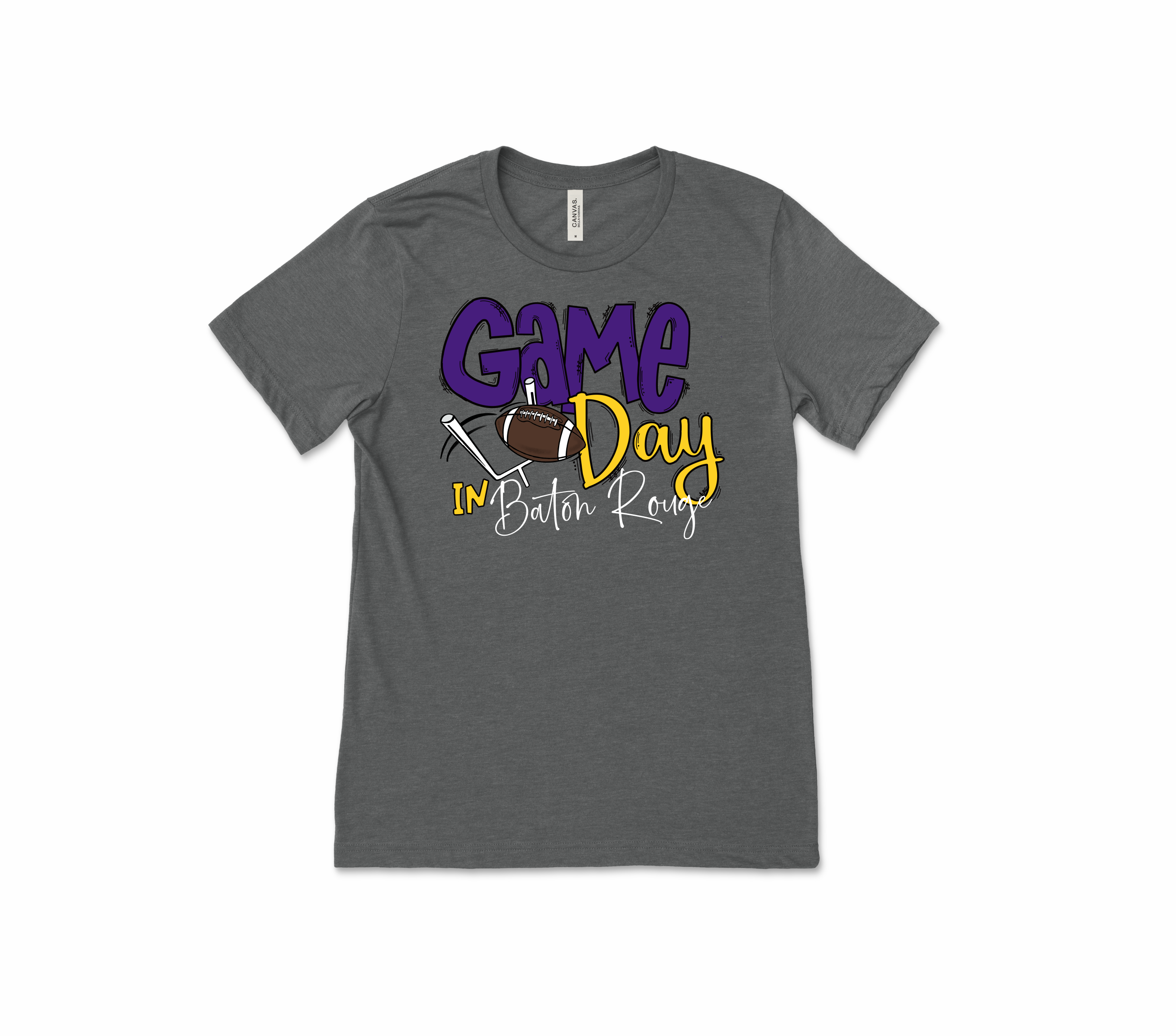 Game Day Tee - LSU - Premium T-Shirts from Pat's Monograms - Just $22! Shop now at Pat's Monograms
