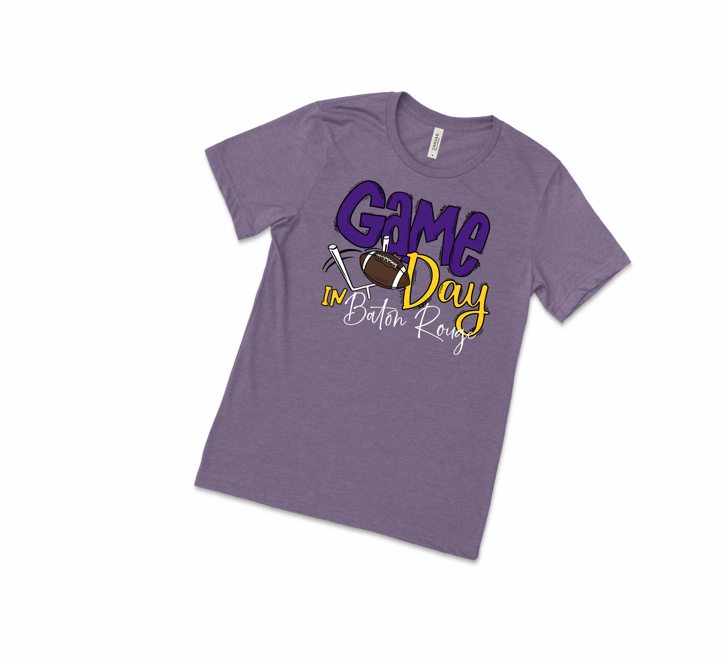Game Day Tee - LSU - Premium T-Shirts from Pat's Monograms - Just $22! Shop now at Pat's Monograms