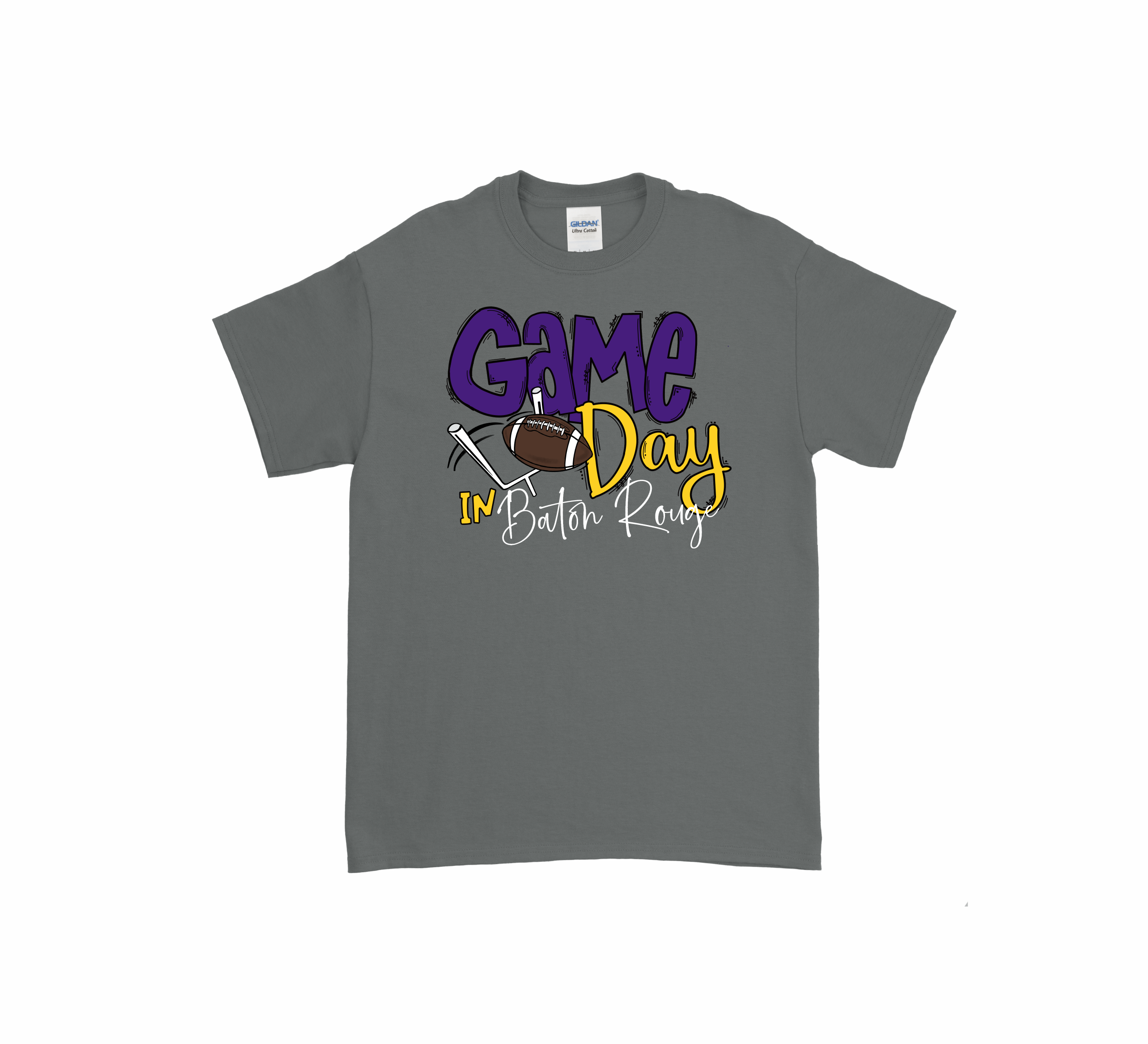 Game Day Tee - LSU - Premium T-Shirts from Pat's Monograms - Just $22! Shop now at Pat's Monograms