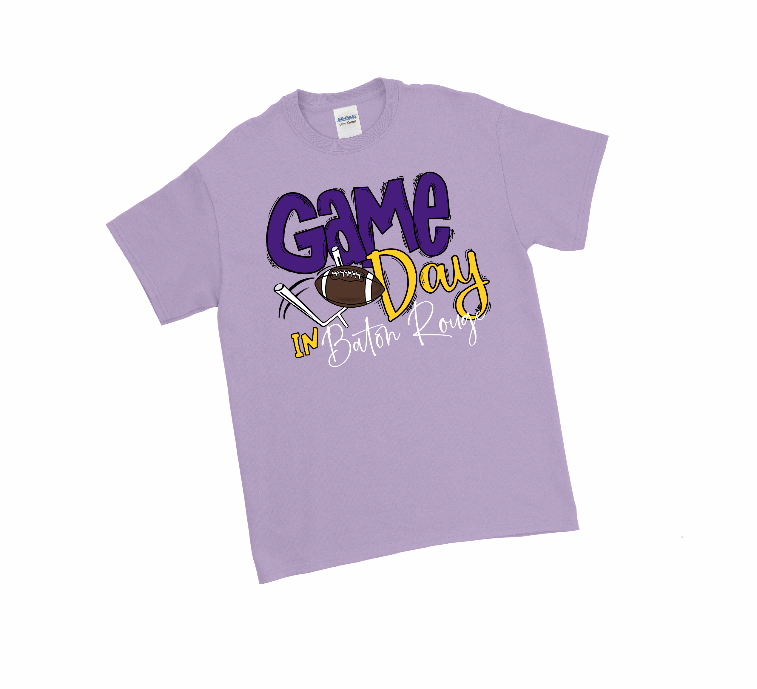 Game Day Tee - LSU - Premium T-Shirts from Pat's Monograms - Just $22! Shop now at Pat's Monograms