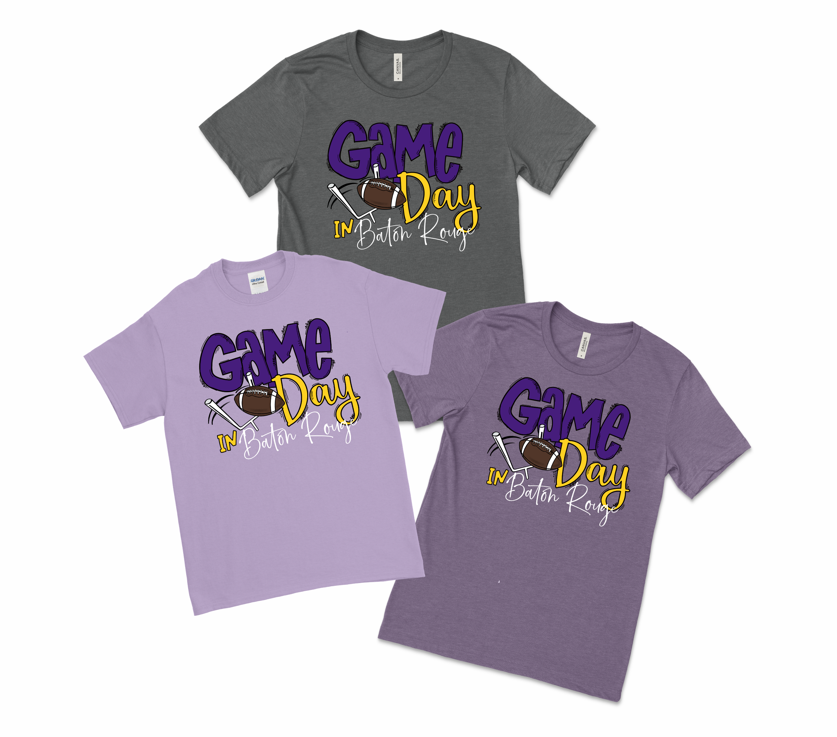 Game Day Tee - LSU - Premium T-Shirts from Pat's Monograms - Just $22! Shop now at Pat's Monograms