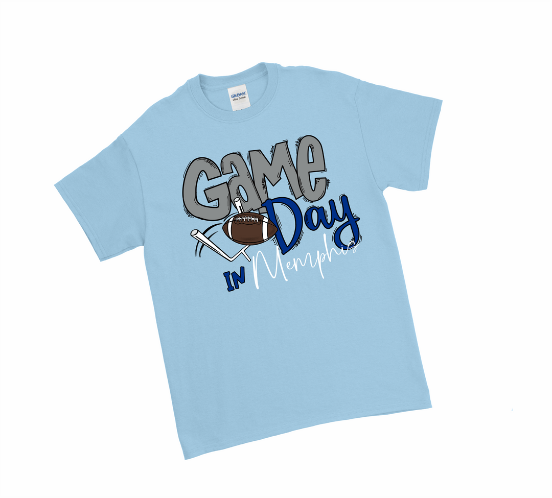 Game Day T-Shirt - Memphis - Premium Tanks and Tees from Pat's Monograms - Just $22! Shop now at Pat's Monograms
