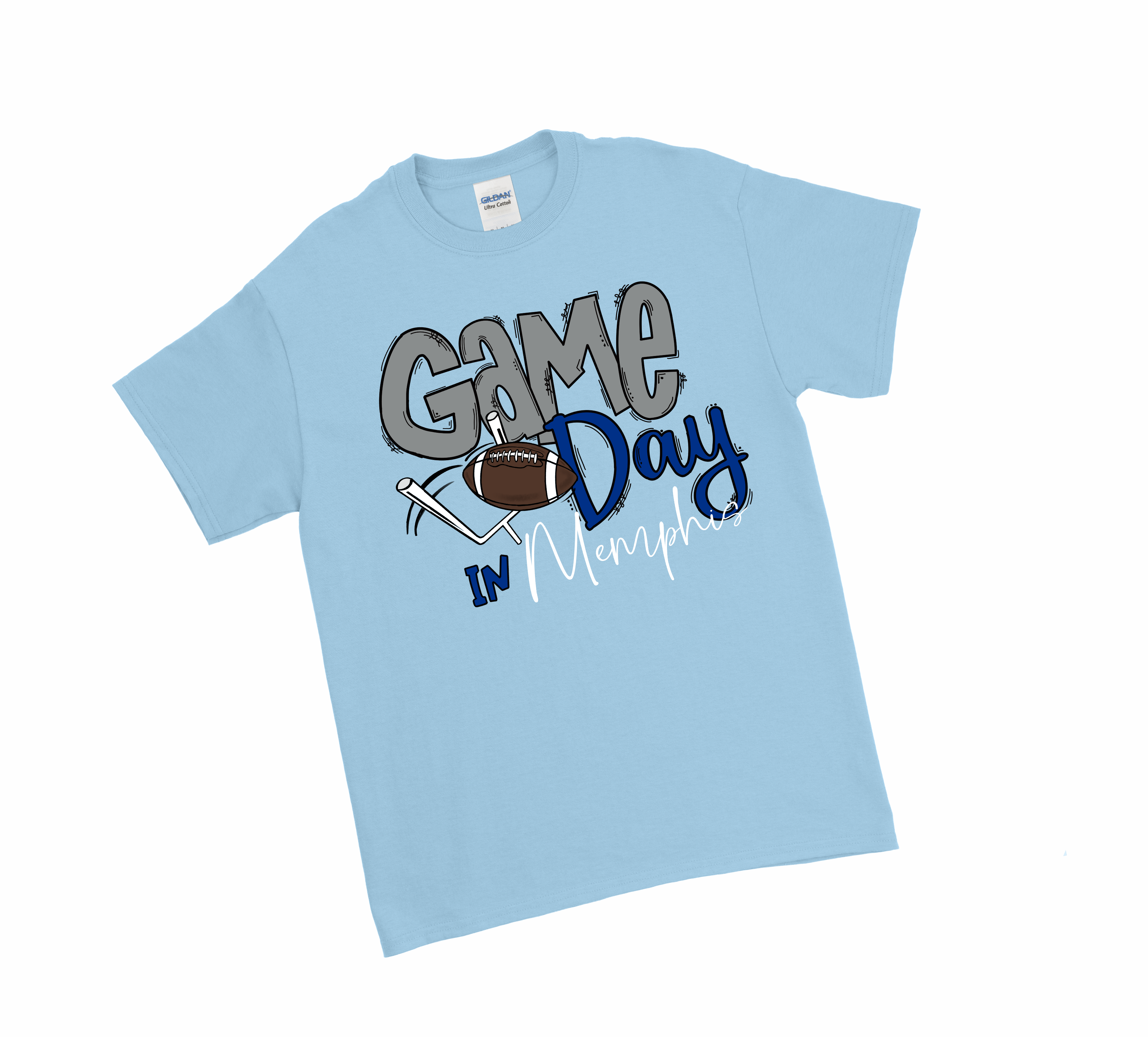 Game Day T-Shirt - Memphis - Premium Tanks and Tees from Pat's Monograms - Just $22! Shop now at Pat's Monograms