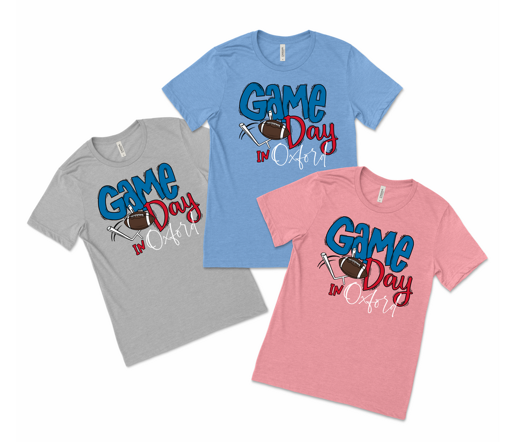 Game Day Tee - Ole Miss - Premium T-Shirts from Pat's Monograms - Just $20! Shop now at Pat's Monograms