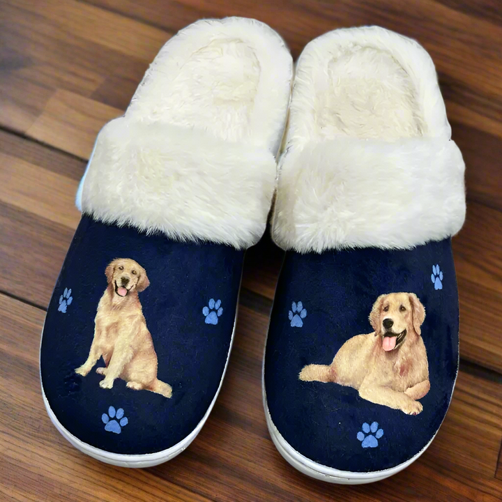 Golden Retriever Snuggs Slippers - Premium Slippers from E&S Pets - Just $24.95! Shop now at Pat's Monograms