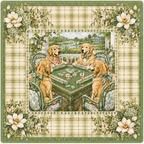 The Golden Hour — Golden Retriever Dog Mahjong Mat | Paws & Tiles Collection - PREORDER - Premium Mahjong from Told in Tiles - Just $80! Shop now at Pat's Monograms