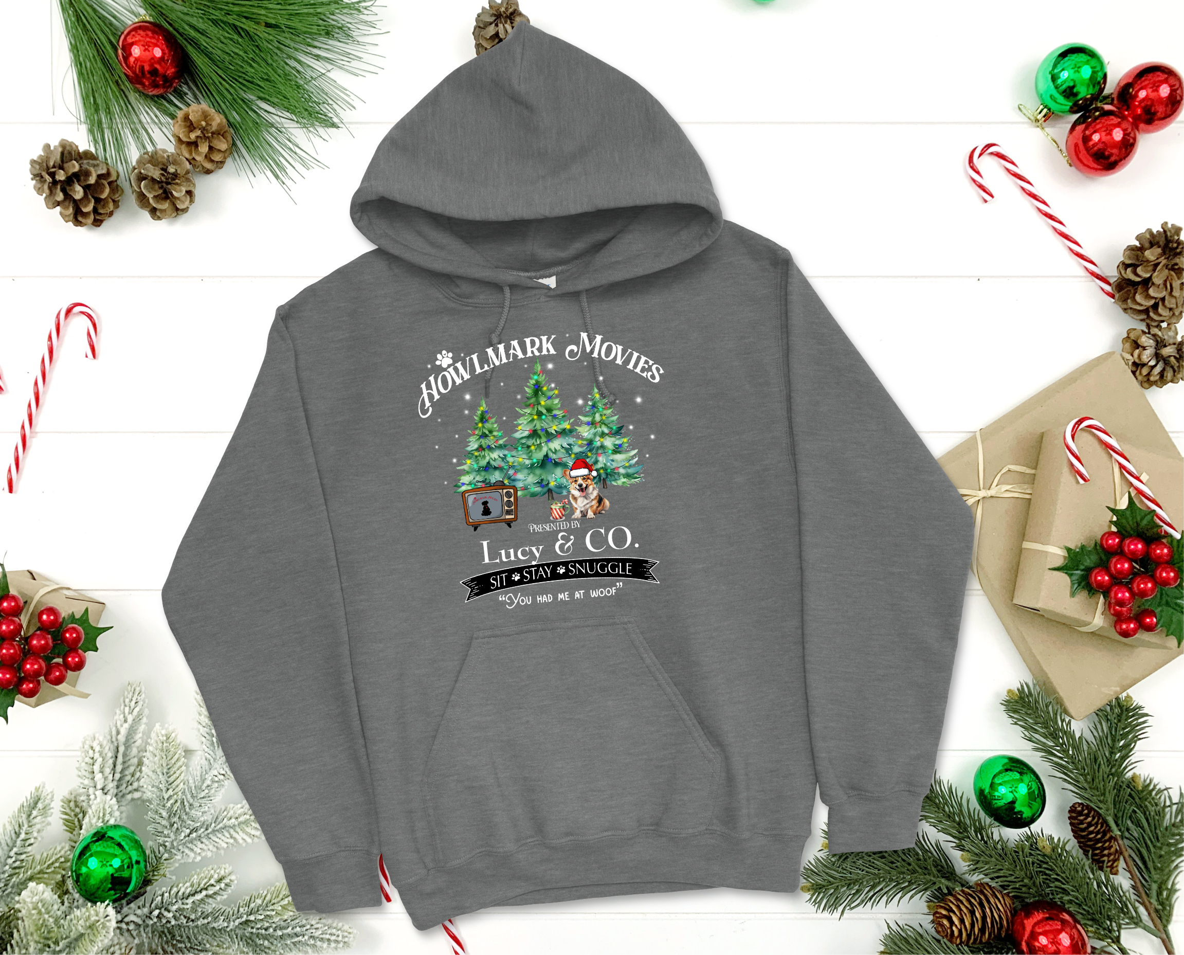 "Howlmark" Movie Sweatshirt - Personalized with your favorite Dog Breed - Premium holiday from Pat's Monograms - Just $42.95! Shop now at Pat's Monograms