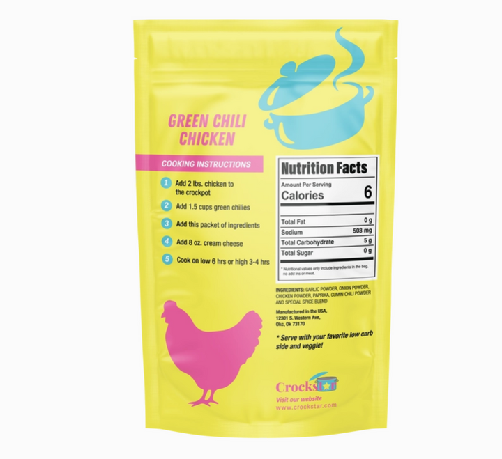 Green Chili Chicken - Premium gourmet Foods from Crockstar - Just $9.95! Shop now at Pat's Monograms