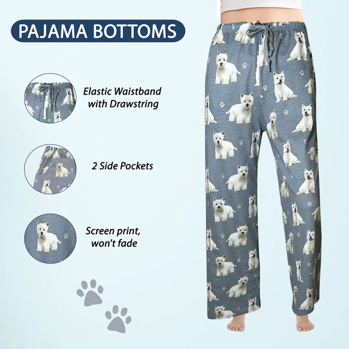 Westie Pajama Pants - Premium Pajamas from E&S Pets - Just $26.95! Shop now at Pat's Monograms