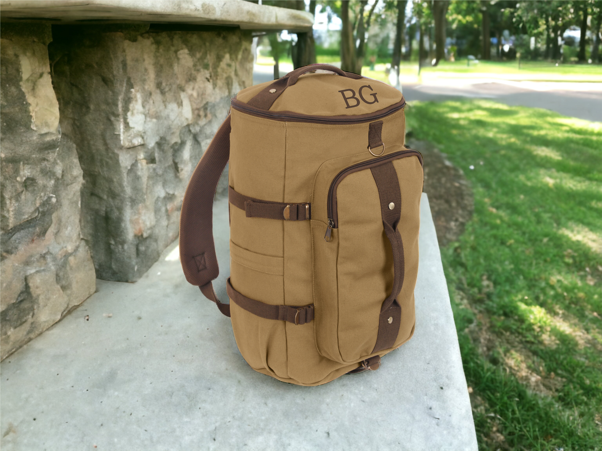 Covertible Canvas Duffle / Backpack 19" - Premium Bags and Totes from Rothco - Just $42.95! Shop now at Pat's Monograms